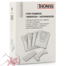 Набор НЕРА-мешков (4шт) для пыли с фильтрами к пылесосу HYGIENE-BAG-SYSTEM Томас Thomas 787230